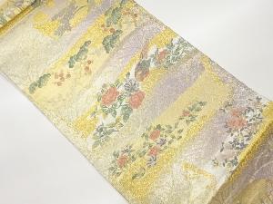 引箔花鳥絵巻文織出し袋帯